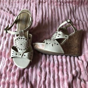 Charlotte Russe cork wedge heels